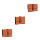 thumbnail image 4 of Monedero de cuero Sonducket para mujer Rectangular tres pliegues Color sólido cierre con cremallera, 4 of 6