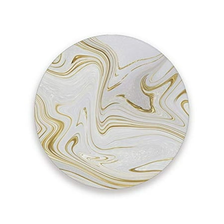 

Printed Round Marble Texture Ceramic Coasters with Cork-Backed for Coffee Drink Cup Mat Absorbent Stone Coaster Set of 1/2/4