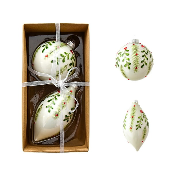 Ornamentos de Vidrio Brillante, Bolas Colgantes para Árbol y Ventana, Decoración Festiva de Navidad, 2 Paquetes de Orbes de Estrella, Ornaments de Cristal de Cristal, Adornos Navideños de