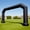 Black, variant on Wellcomer 25Ft Inflatable Event Arch, Polygon Archway with Built-in Blower - Black Color