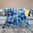 thumbnail image 2 of Creowell Flowers Print Throw Blanket Flannel Hand/Machine Wash Bed All Seasons Lightweight Soft Blanket 60x80in, 2 of 6