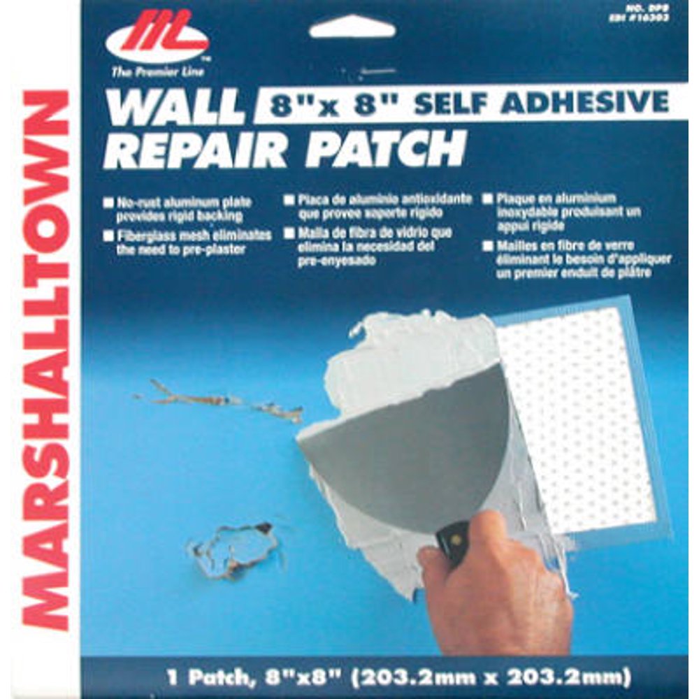 Marshalltown Trowel 16303 Drywall Patch Kit, 8 x 8In.