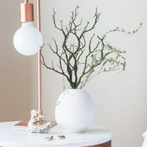 Topbathy 3Pcs Artificial Branches Green Plastic Fake Tree Branches Natural Look Decor Vase Ornament for Celebrations