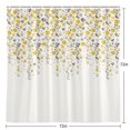 thumbnail image 2 of Yellow Gray Floral Shower Curtain for Bathroom, Spring Flowers Fabric Shower Curtain Set with Hooks, Waterproof Washable Bath Curtain for Bathroom Decor, 72"x72", 2 of 9