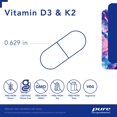 thumbnail image 3 of Suplemento de vitamina D3 y K2 de Pure Encapsulations, 120 cápsulas, 3 of 8