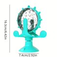 thumbnail image 4 of Jouet Interactif pour Chat Petit Chiens Distributeur de Friandises Lent Roue Rotative Accessoires Chaton, 4 of 5