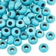 thumbnail image 1 of 100 cuentas de piedras preciosas turquesas con agujeros grandes agrietados, cuentas de piedra turquesa, cuentas europeas, cuentas espaciadoras redondas, 1 of 6