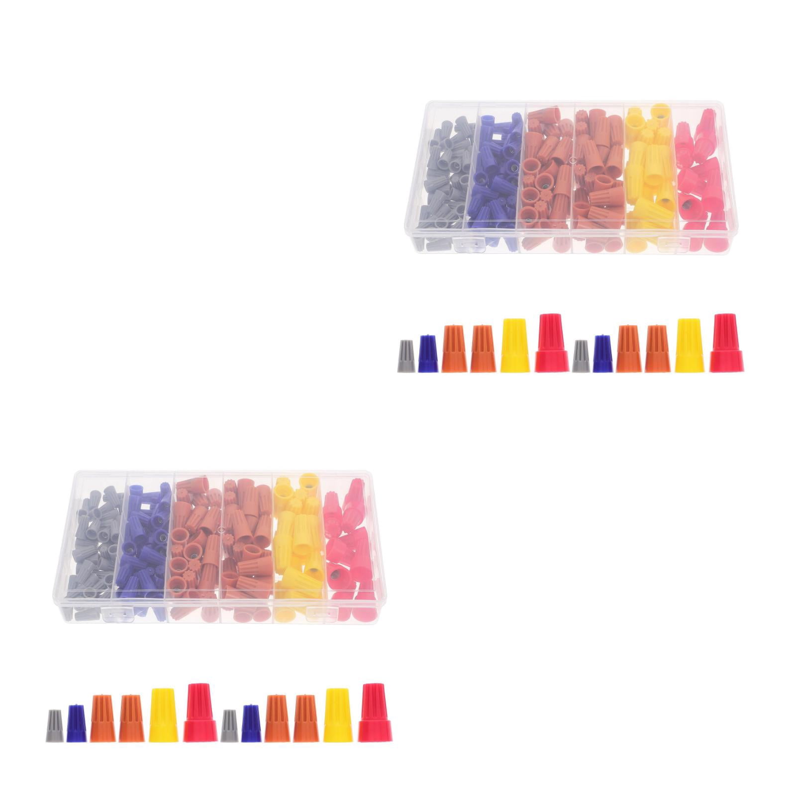 FOMIYES Assorted Wire Caps, Plastic Crimping Tool, Portable, for Electrical Equipment, Quick and Reliable