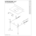 thumbnail image 3 of Kingston Brass KVPK3622K80 Edwardian 36" Black Granite Console Sink with Brass Legs (8-Inch, 3-Hole), Black Granite/Matte Black, 3 of 4