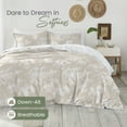 thumbnail image 5 of Martex EcoPure 3-Piece Organic Cotton Sienna Print Comforter Set, King – Comfort Wash, 5 of 7