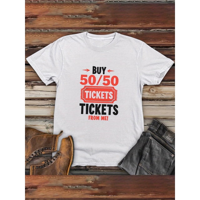 Buy 50 50 Tickets Now Larger Size Spring And Summer Style Men'S Fashionable Casual Printed ShortSleeved