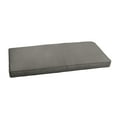 thumbnail image 2 of Humble and Haute Sunbrella Charcoal Grey Indoor/ Outdoor Corded Bench Cushion 48 in w x 17 in d, 2 of 5