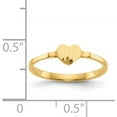 thumbnail image 3 of 14K Yellow Gold Heart Signet Ring (Size 4) Made In United States ch201, 3 of 5
