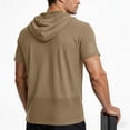thumbnail image 6 of Maean Mens Sun Protection Hoodie Shirts Short Sleeve Lightweight Quick Dry Hiking Running Athletic Shirt, 6 of 7