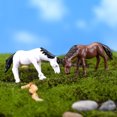 thumbnail image 7 of SPRING PARK 10Pcs Cartoon Horse Mini Miniature Figurine Garden Dollhouse Decor Micro Landscape, 7 of 7