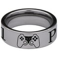 thumbnail image 4 of Player 1 Gamer Couple Tungsten Carbide Ring, 4 of 9