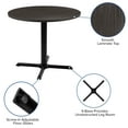 thumbnail image 5 of Emma + Oliver 36" Round Multi-Purpose Conference Table in Rustic Gray-Meeting Table for Office, 5 of 12