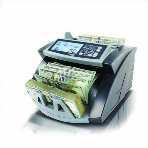 5520UV/MG Cash Counter, 1,300 bills/min, 9.7" x 11.5" x 7.5", Gray | Bundle of 2