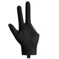 thumbnail image 1 of Gants de Billard à Doigts Ouverts Autocollants Réglables Polyester Snooker Gants de Piscine Portables Légers Réutilisables Entraînement Amateur Gauche Noir, 1 of 6