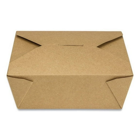 Reclosable Kraft Take-Out Box, 48 Oz, Paper, 300/carton | Bundle of 2 Cartons