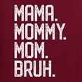 thumbnail image 5 of Wild Bobby, Mama. Mommy. Mom. Bruh. Mother's Day Unisex Hoodie Sweatshirt, Maroon, Large, 5 of 6