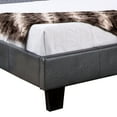 thumbnail image 3 of Benjara Faux Leather Upholstered Twin Bed with Vertical Stitched Details, Gray, 3 of 5
