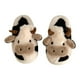 thumbnail image 1 of Pantuflas de vaca peludas, pantuflas cálidas lindas, zapatos de algodón acogedores, sin cordones con forma de animal, 1 of 4