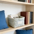 thumbnail image 4 of Cesta de almacenamiento de tela a cuadros para cosméticos y artículos diversos – Organizador de escritorio para el hogar, el dormitorio y el armario., 4 of 6