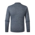 thumbnail image 3 of Vedolay Men's Pullover 2023 Long Sleeve Knitted Sweater Warm Grey,2XL, 3 of 3