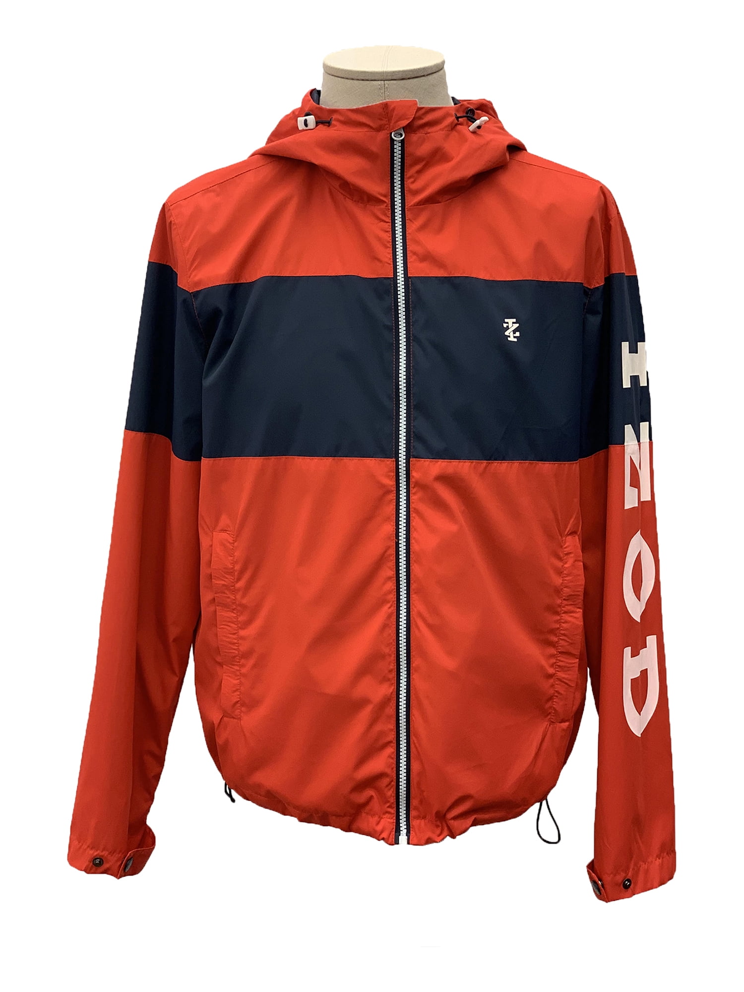 Izod Colorblock Hooded Jacket, Size S - Red/Navy at Nordstrom Rack