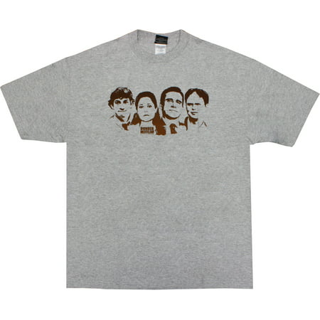 The Office Cast (Jim, Pam, Michael, & Dwight) Mens T-Shirt, (Best Of Jim And Pam The Office)