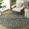 thumbnail image 2 of SAFAVIEH Adirondack Lecia Geometric Area Rug, Dark Green/Ivory, 6' x 6' Round, 2 of 10