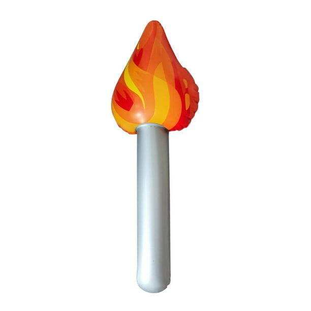 Antorcha inflable divertida, se infla para juegos, competiciones deportivas de fiestas temáticas medievales, 16 pulgadas(Compre 2 y ahorre 10%)