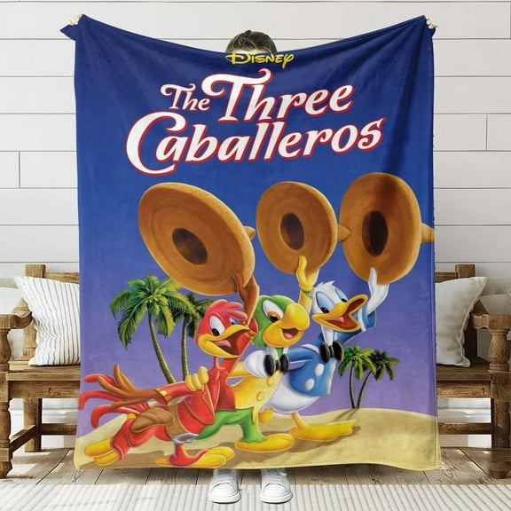 Legend of the Three Caballeros Throw Blanket Gifts for Fans Lover Girls Boys Women Present Hoodie Him Bed 60"x80"