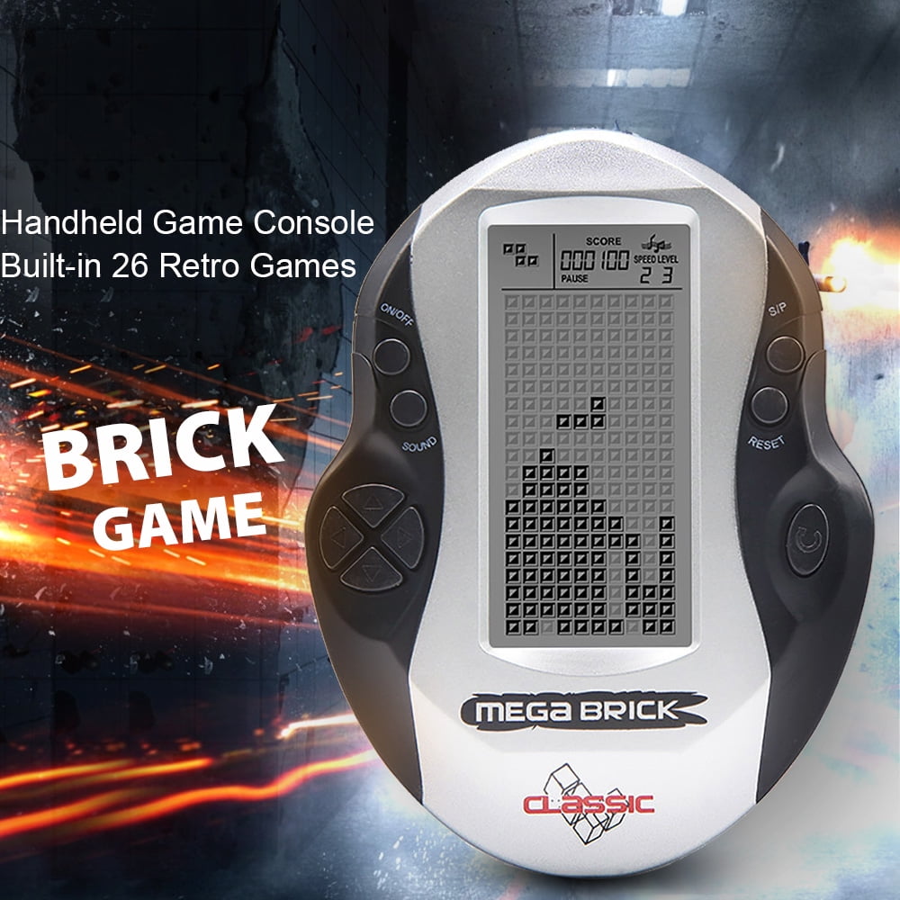 Kids Electronic Tetris Brick Game Handheld Game Machine LCD Educational Toy XN 