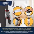 thumbnail image 4 of Jinsinto Line Shower Cover |Reusable IV & PICC Line Sleeve | Waterproof Cast Cover for Elbow, 4 of 5
