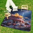 thumbnail image 6 of Mushroom Butterfly Flower Outdoor Picnic Blanket, Foldable Waterproof Beach Mat, Portable Beach Blanket for Beach Camping, Hiking, Family Concerts, 6 of 7