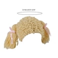 thumbnail image 2 of Aellinatey Kid Pigtail Wig Crochet Wig Cap Handmade Woolen Yarn Knitted Braid Wig Hat, 2 of 12