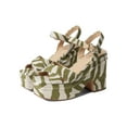 thumbnail image 2 of Sam Edelman Trianna Green Square Open Toe Block Heel Ankle Strap Heeled Sandal (GREEN, 10.5), 2 of 6