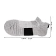 thumbnail image 2 of unbranded 3 Pares Calcetines Negros Para Corte Antideslizantes Transpirables, 2 of 5