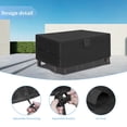 thumbnail image 5 of Patio Furniture Covers - 600d Heavy Duty Waterproof Rectangle Table Cover  Lawn Set For Outside Dining And Chairs Seating 108"l X 82"w 28"h, 5 of 7