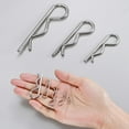 thumbnail image 7 of Uxcell 20-Pack R-Shaped Cotter Pin, M2.5x45mm Stainless Steel Hairpin Hardware Spring R Clips Heavy Retainer Pins, 7 of 7