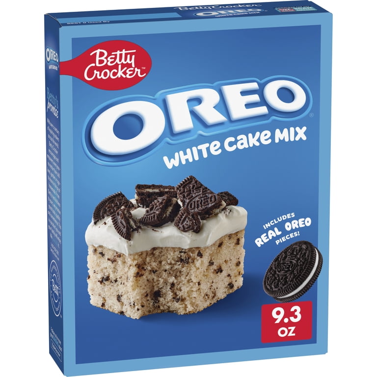 2 pack) Betty Crocker OREO White Cake Mix, White Cake Baking Mix