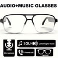 thumbnail image 4 of smart Glasses with Blue Light Filter, Voice Assistant & Dual Microphones - Wireless Sport Fashion Glasses for Music, Calls, - Rechargeable TR Frame PC Glasses - Perfect Gift for Men & Women, 4 of 10