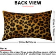 thumbnail image 4 of Leopard Throw Pillow Cover 2 Pcs Cheetah Animal Print Pillows Covers 12x20 Soft Bed Decorative Pillow Case for Home Couch Sofa Outdoor Decor, 4 of 6