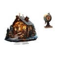 thumbnail image 1 of Escultura de la Natividad,Adorno acrílico 2D Adorno de pie,Centro de mesa con decoración de belén acrílico,Figura de escritorio,Reloj de mesa con forma de globo terráqueo para decoración, 1 of 8