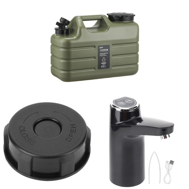 Tanque 11L Contenedor para Exteriores Con Grifo Acampar Senderismo Pesca