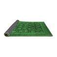 thumbnail image 2 of Ahgly Company Indoor Round Oriental Emerald Green Industrial Area Rugs, 7' Round, 2 of 4