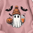 thumbnail image 4 of Mitankcoo Girls Halloween Print Sweatshirt Crew Neck Long Sleeve Pullover for Fall Casual Wear, 4 of 5