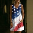 thumbnail image 6 of QUNYINEY Midi Womens Plus Size Dresses A Line Patriotic Sleeveless Independence Day Sundress Casual V Neck Summer Loose Fit with Pockets Dresses, 6 of 6